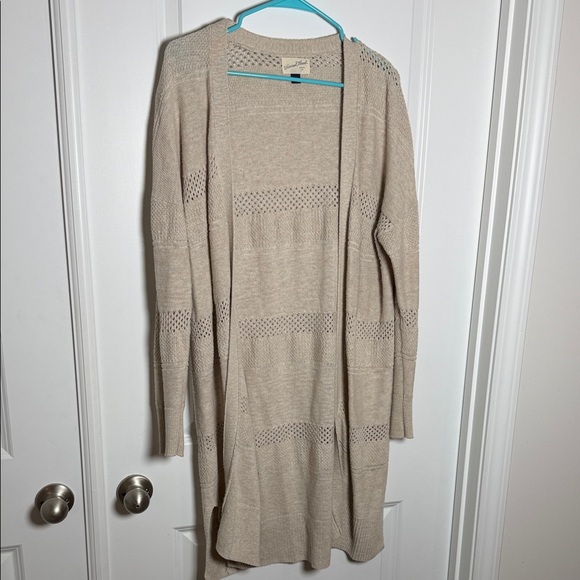 Universal Thread Light Tan Open-Front Cardigan - Picture 1 of 3
